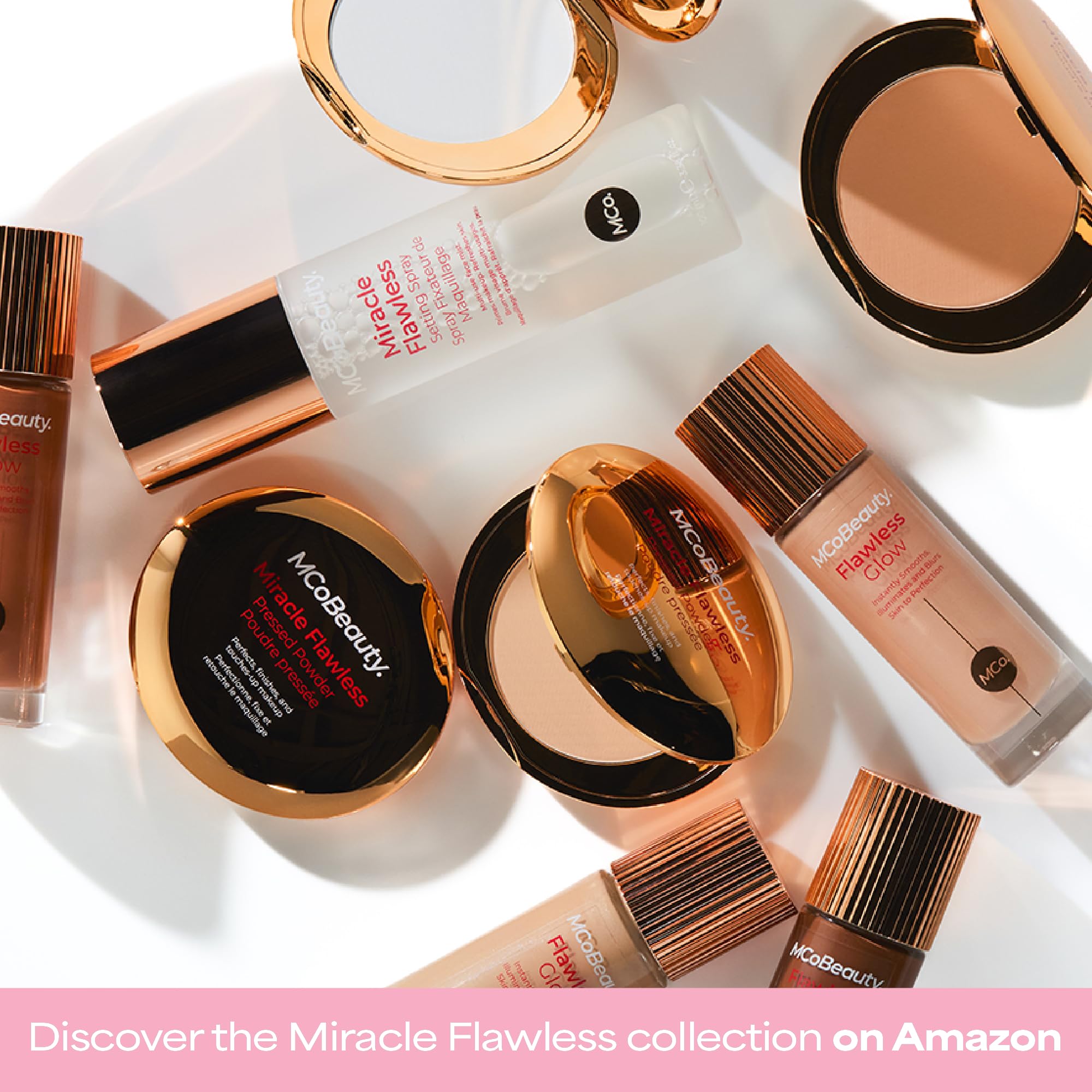 MCoBeauty Miracle Flawless powder packaging highlights vegan cruelty-free badge.