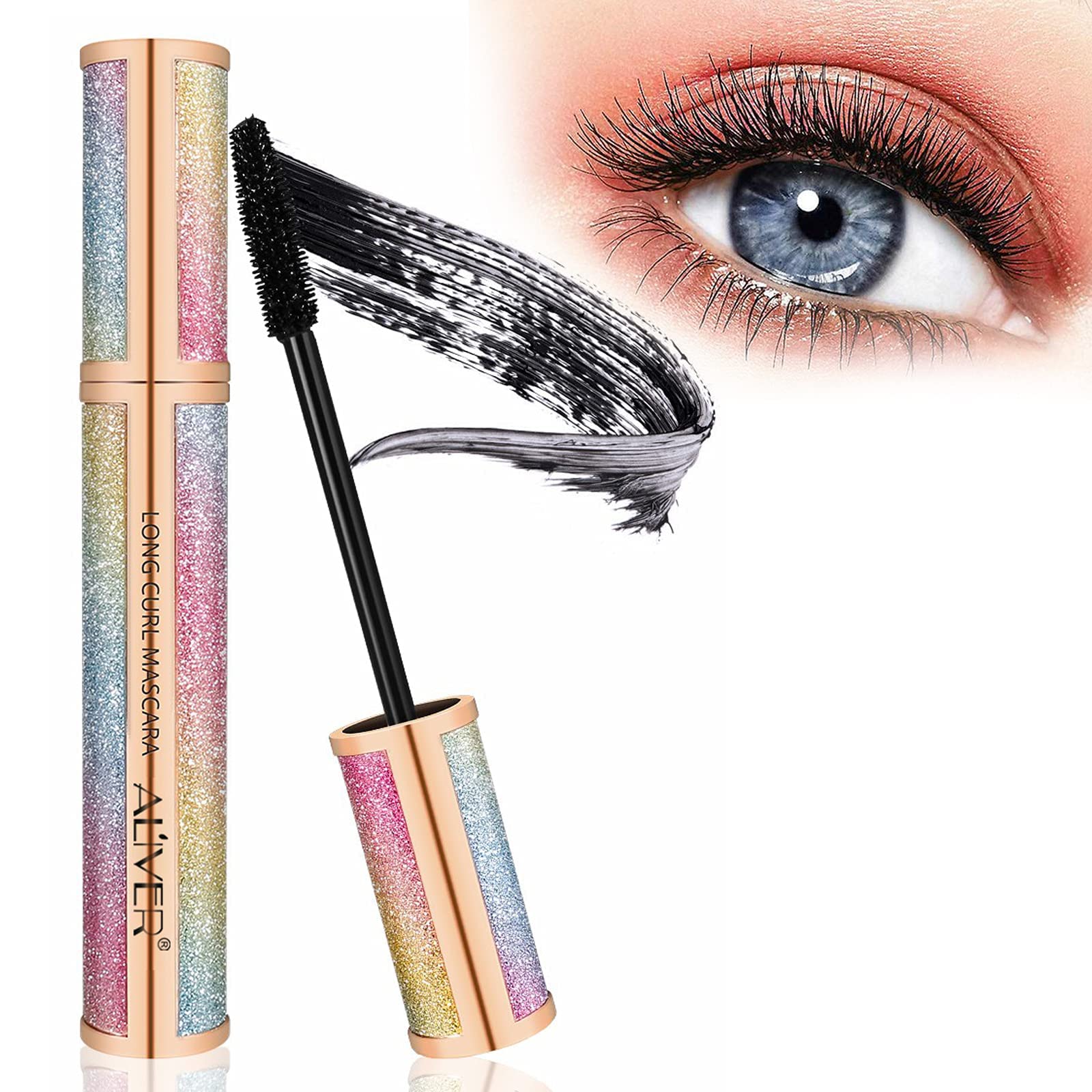 Mcukv 4D Silk Fiber Mascara all-day wear with water resistance.
