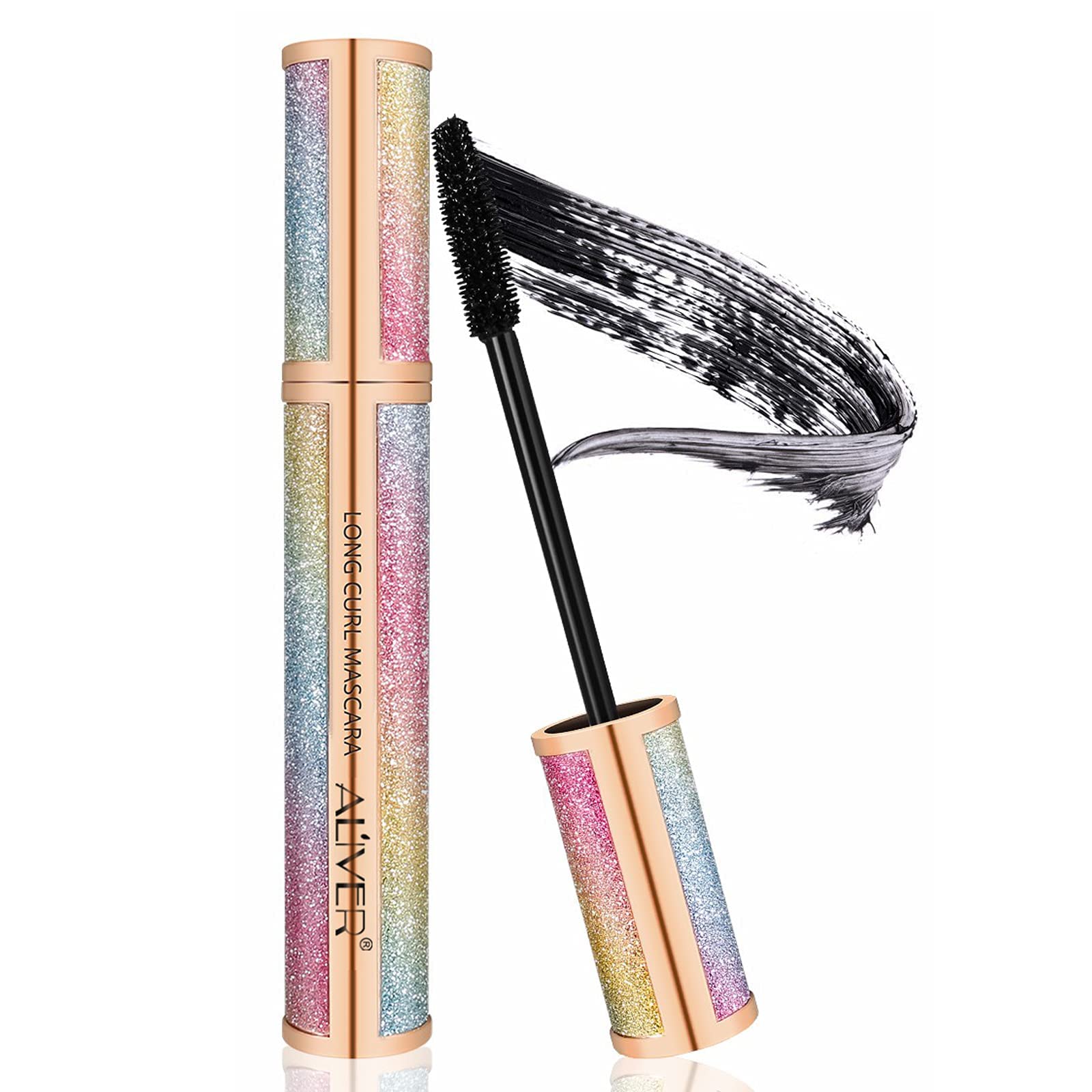 Mcukv 4D Silk Fiber Mascara packaging design and branding.