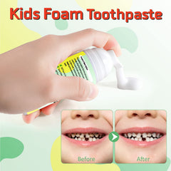 Mcukv kids watermelon flavor foam toothpaste for tasty brushing