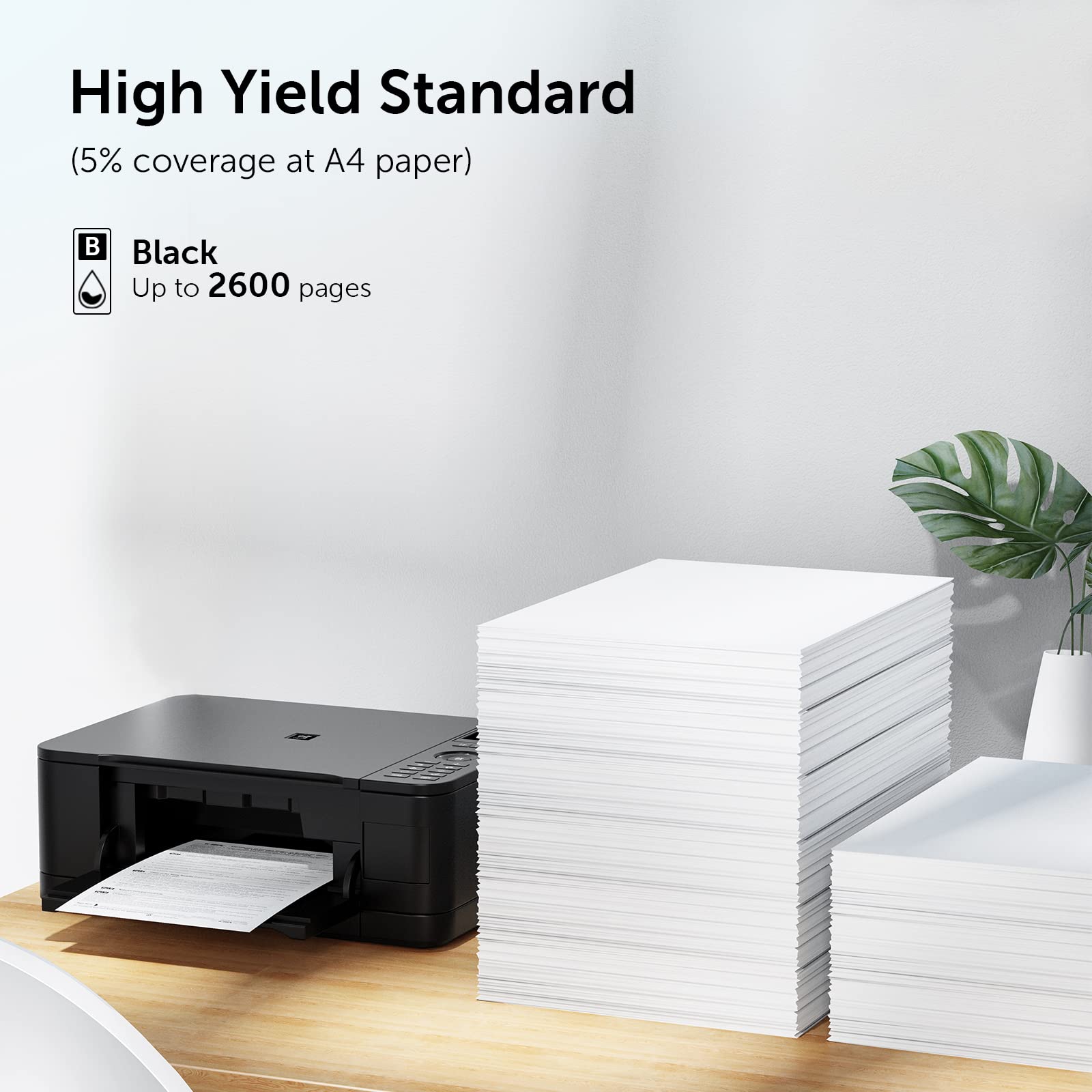MCYCOLOR TN450 pack back view highlighting easy installation and replacement.