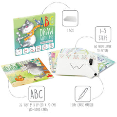 MD CREATIVE ABC flashcards two-sided promoting letter recognition and fine motor skills.