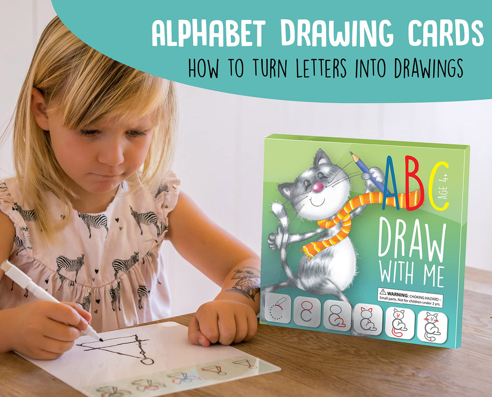 MD CREATIVE dry erase marker ideal for reusable alphabet practice on flashcards.