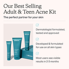 MDacne benzoyl peroxide cream 2.5% tube ready for spot treatment