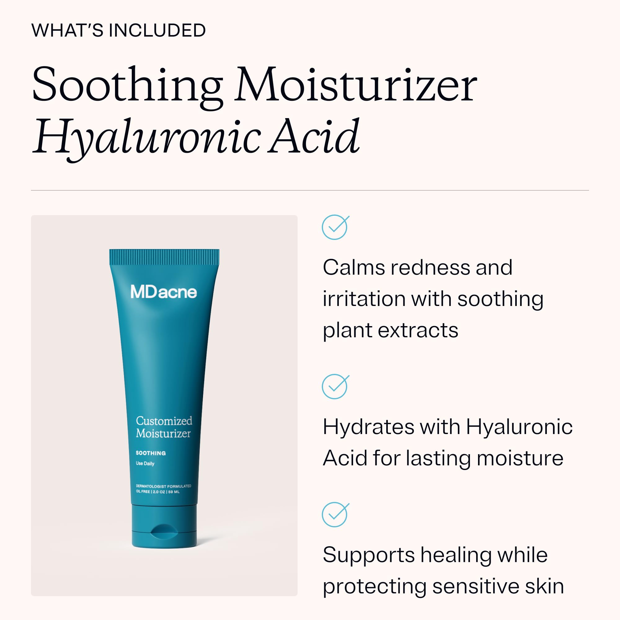 MDacne Step 2 cleanser foaming action shown