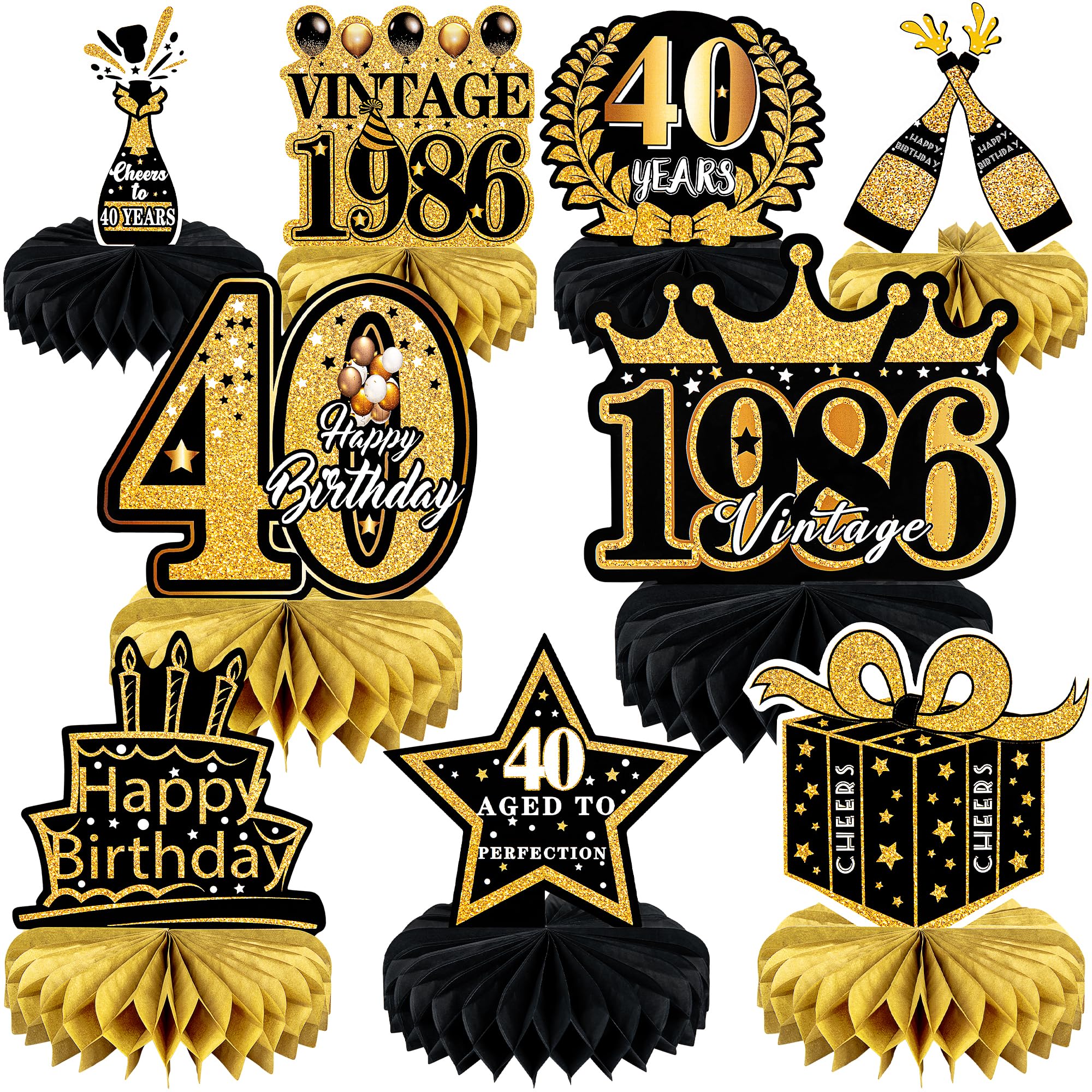 MDCGFOD 40th card patterns for elegant table decor