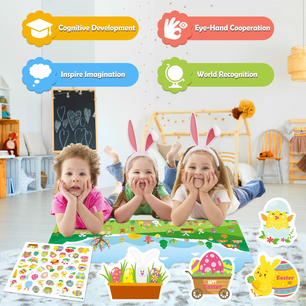 MDCGFOD Easter sticker book storage page—easy sticker organization.