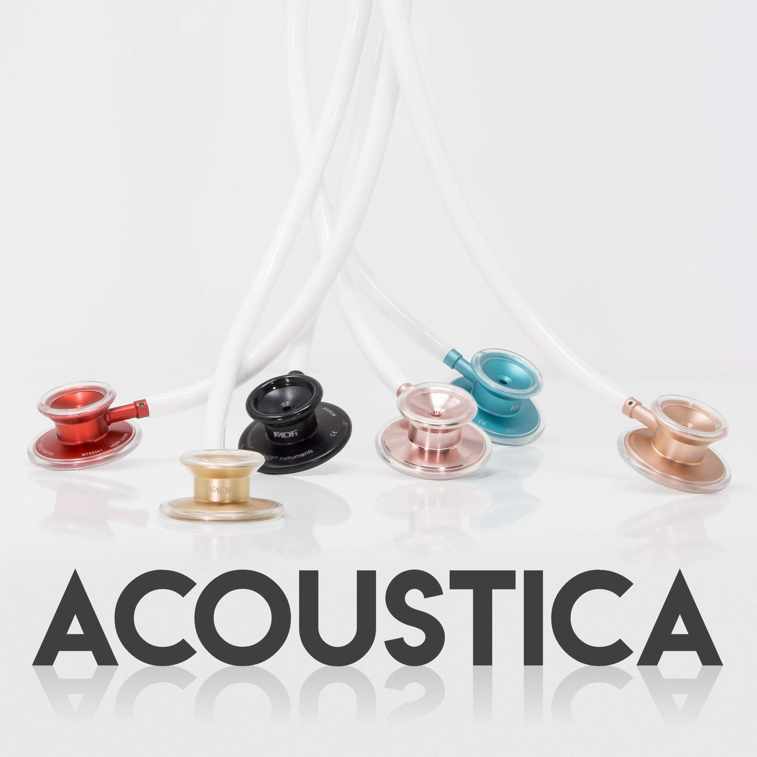 MDF Acoustica chestpiece with true diaphragm and bell for clear sounds