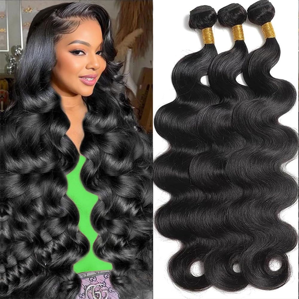 MDL 12A Body Wave bundles weft close-up showing smooth texture for natural styling