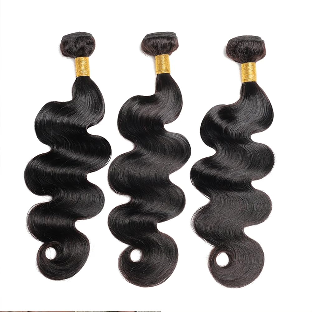 MDL 12A Body Wave bundles 18-inch natural color close-up ideal for seamless blends
