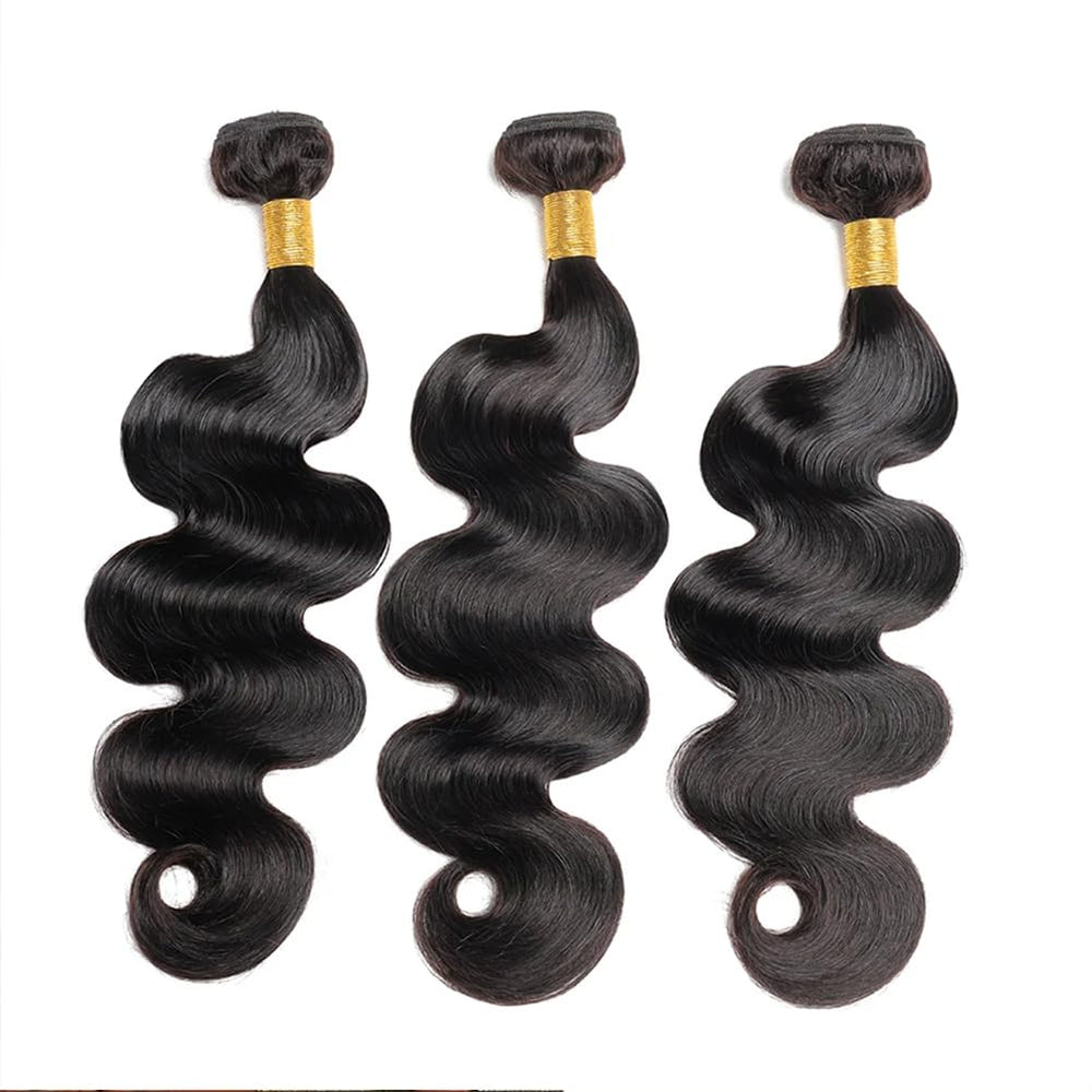 MDL 12A Body Wave bundles 18-inch natural color close-up ideal for seamless blends