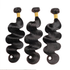 MDL 12A Body Wave bundles 18-inch natural color close-up ideal for seamless blends