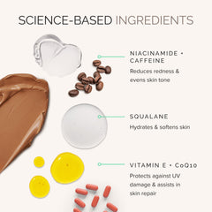 MDSolarSciences Mineral BB Creme SPF 50 medium swatch, provides flattering color balance
