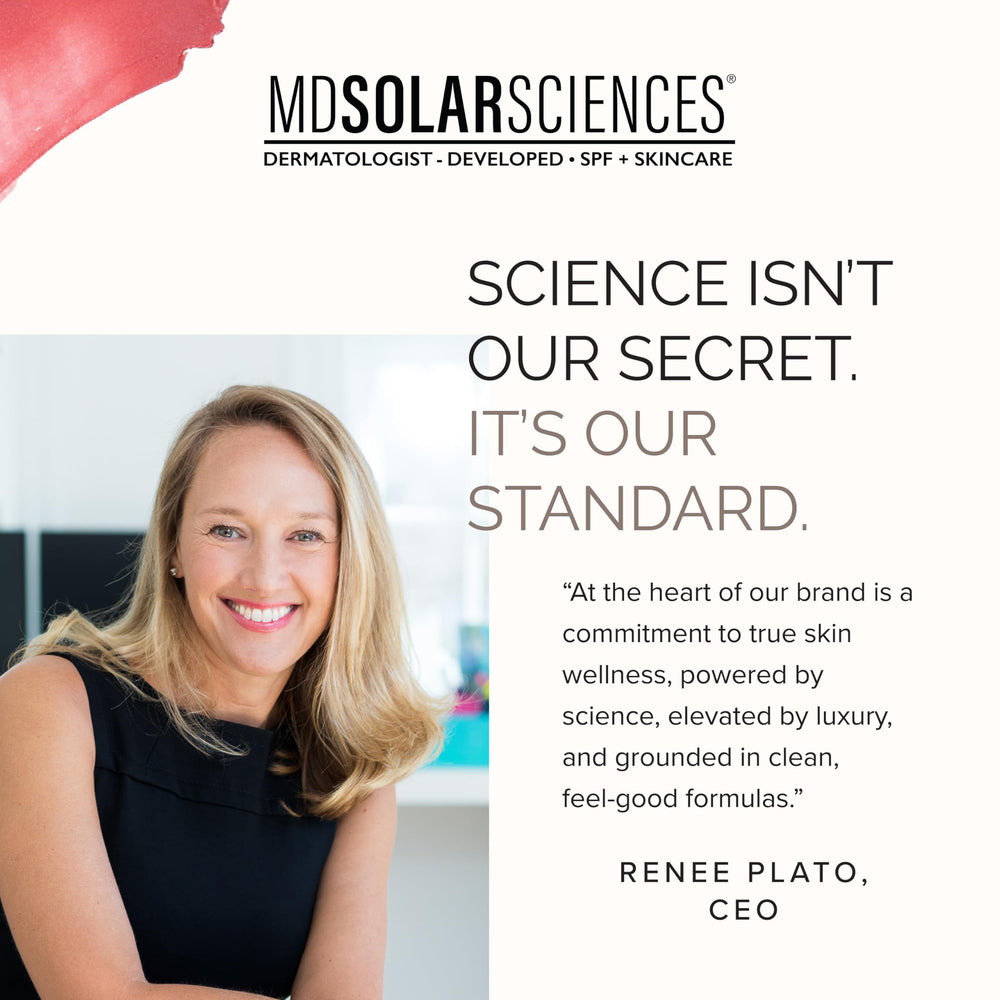 Cruelty-free, vegan packaging for MDSolarSciences mineral sunscreen.