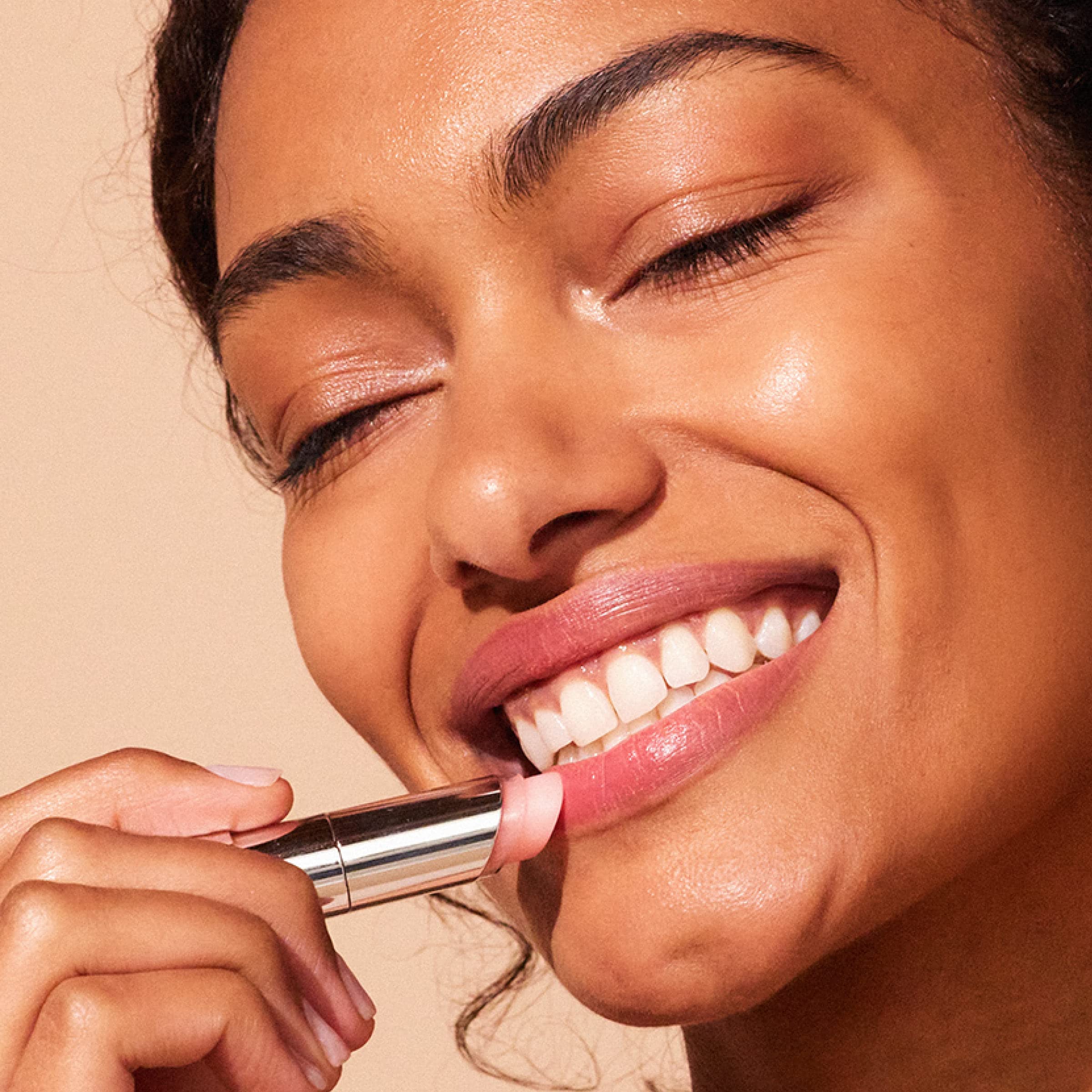 Lips exhibit natural glow after applying MDSolarSciences tinted balm