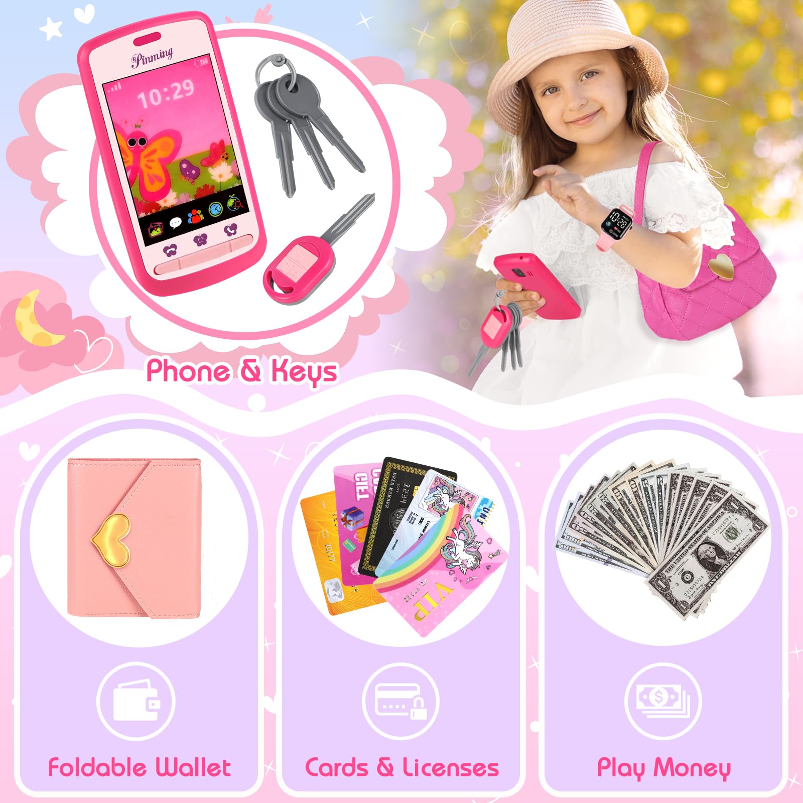 Meaicezli light-up watch adds realism to toddler pretend time.