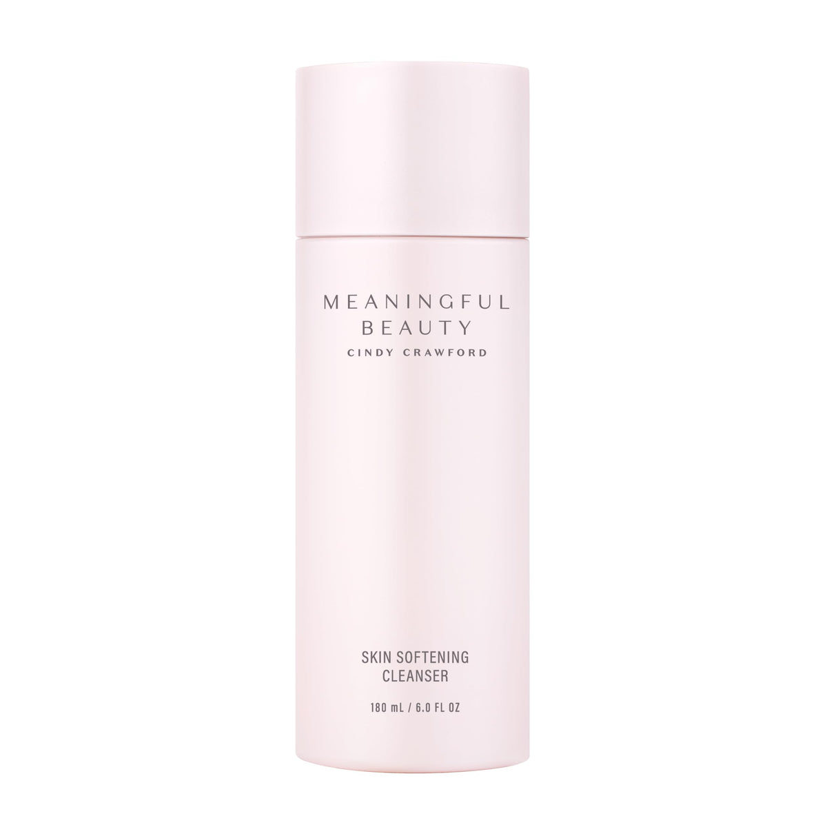 Meaningful Beauty Skin Softening Cleanser bottle showing creamy, fragrance-free formula for gentle cleansing.