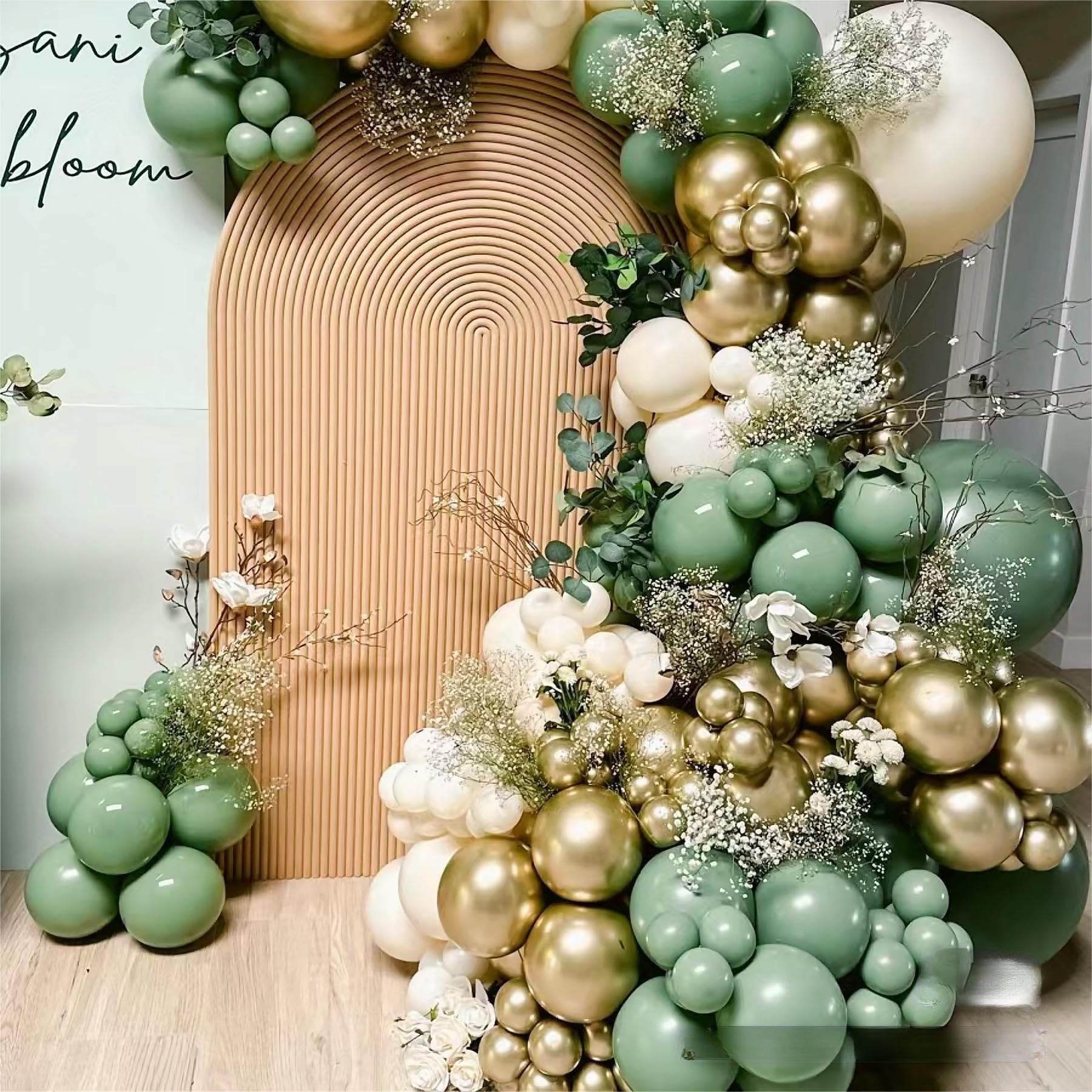 MEBAY 10-inch sage green balloon versatile for garlands.