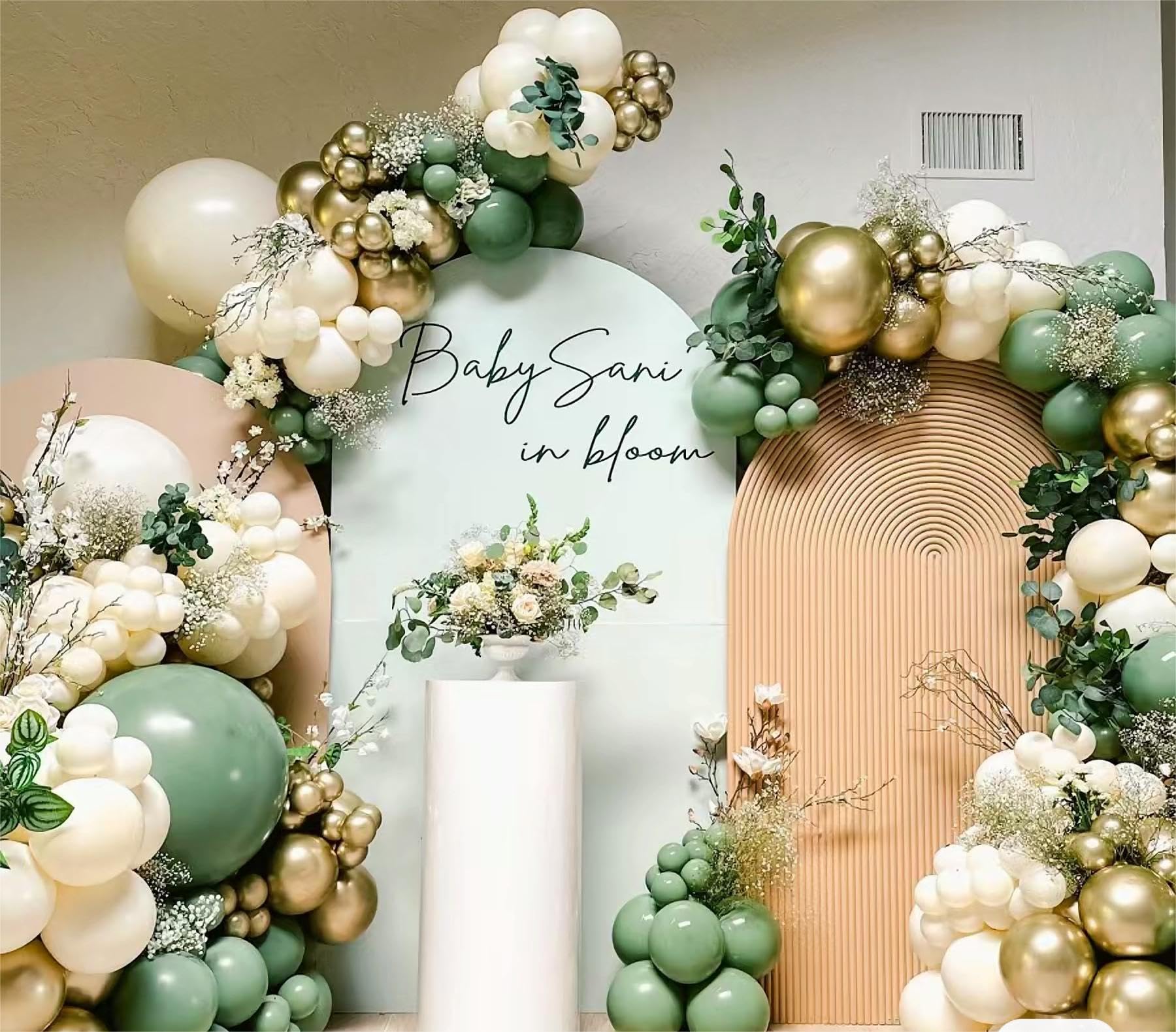 MEBAY 10-inch white balloon clean base for designs.