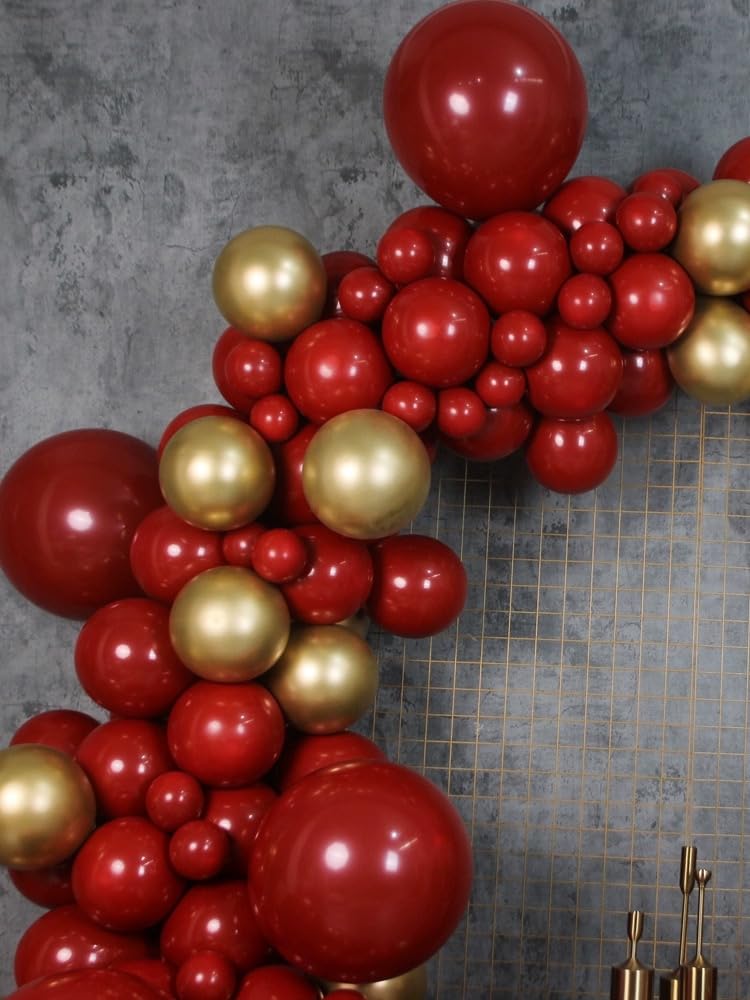 MEBAY 10-inch balloons provide volume and texture for the arch.