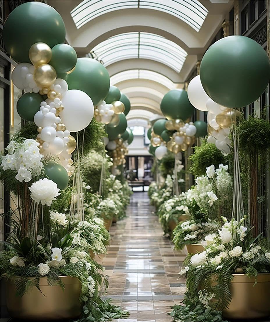 MEBAY 12-inch confetti gold balloon adds festive sparkle.