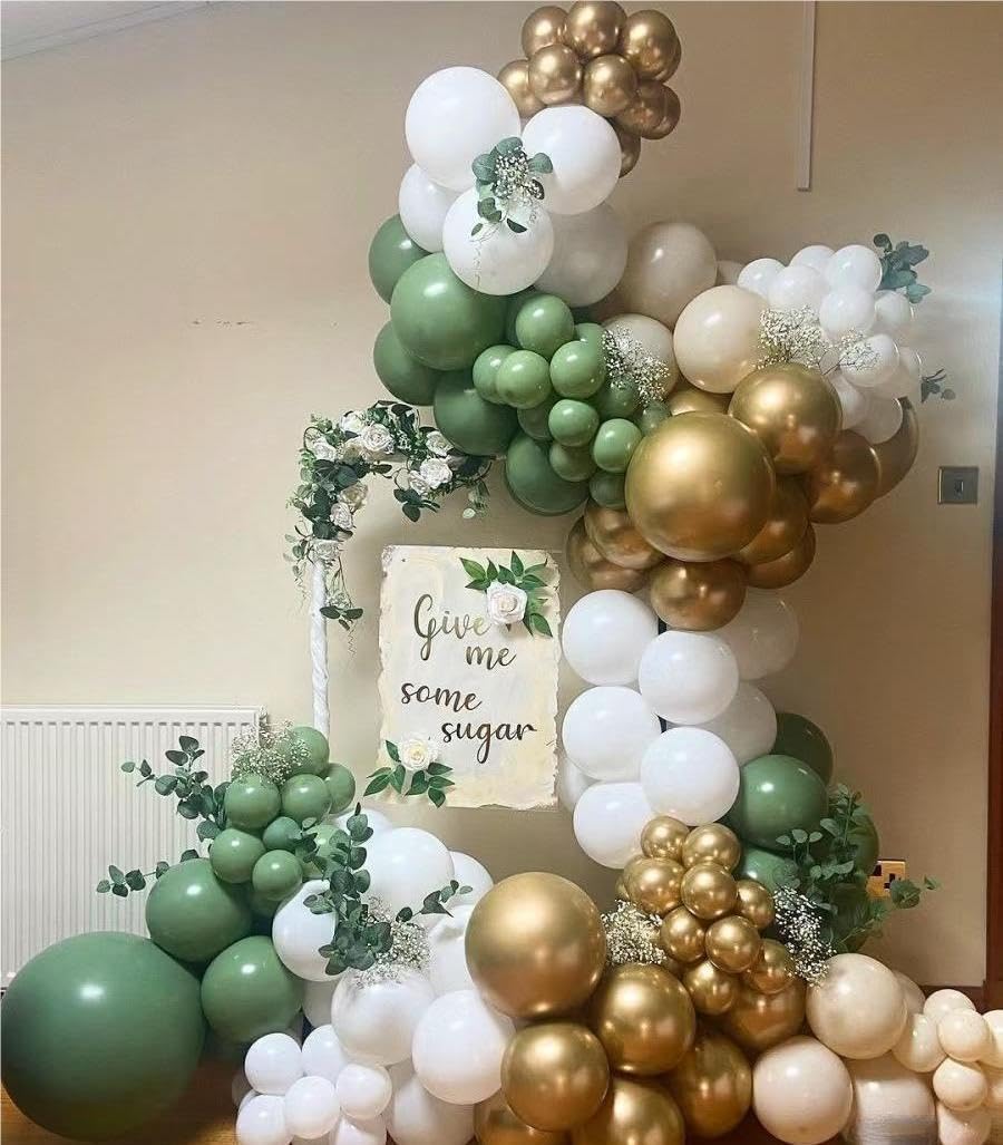 MEBAY 12-inch gold balloon luxe accent for decor.