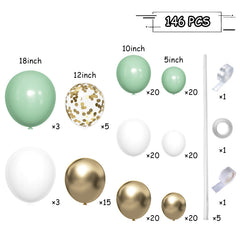 MEBAY 18-inch sage green balloon brightening any celebration.