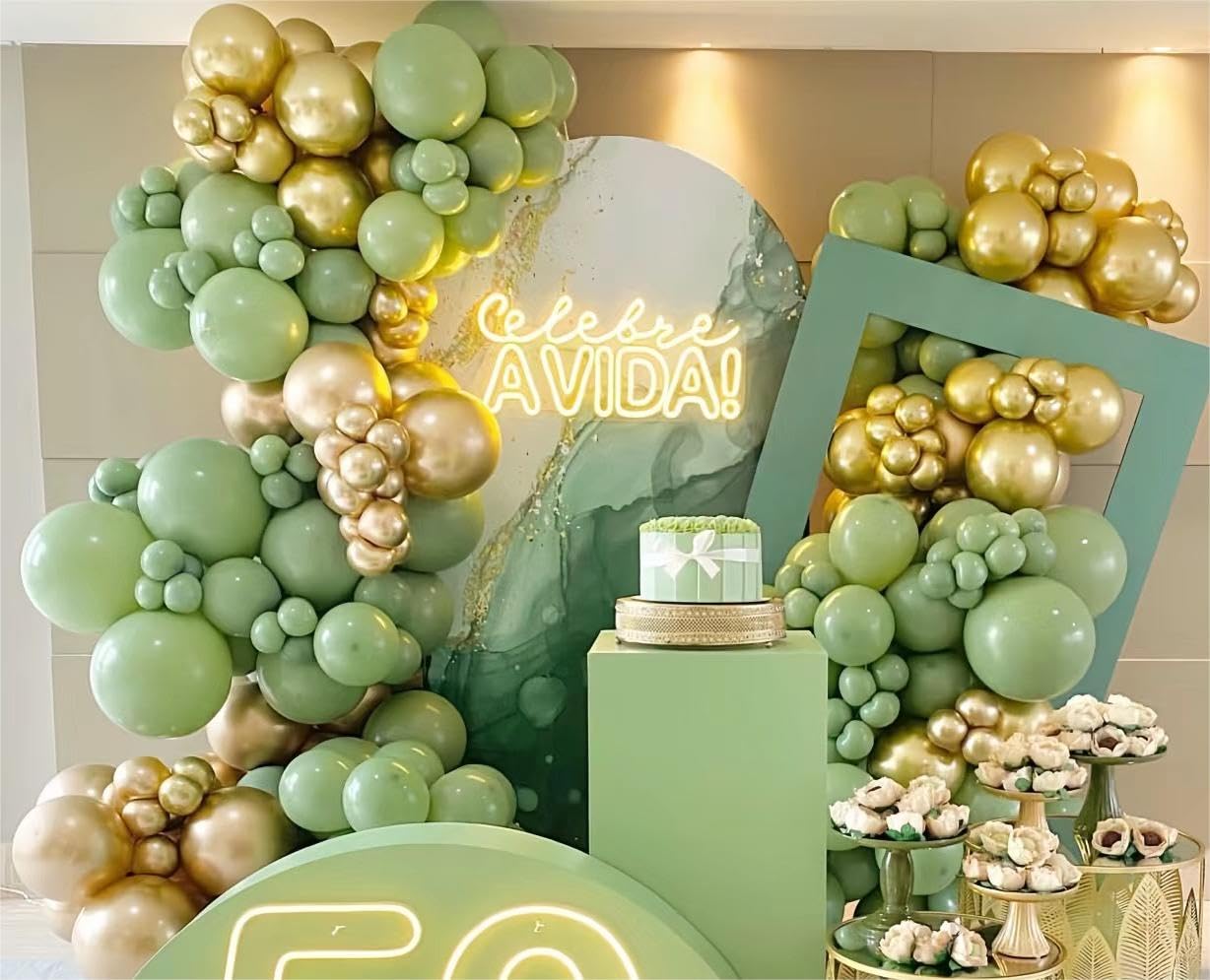 MEBAY 5-inch gold balloon tiny accents for pops.