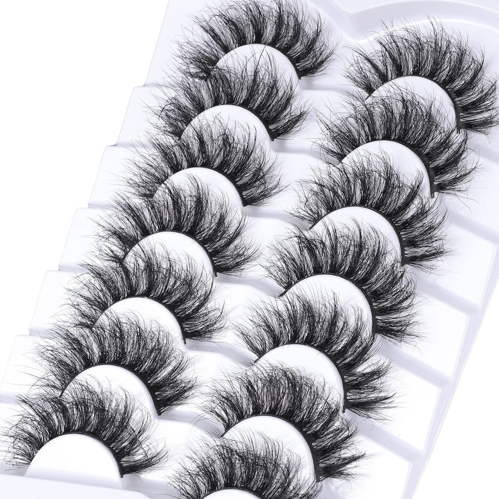Mebver wispy lashes with long ends for natural enhancement.