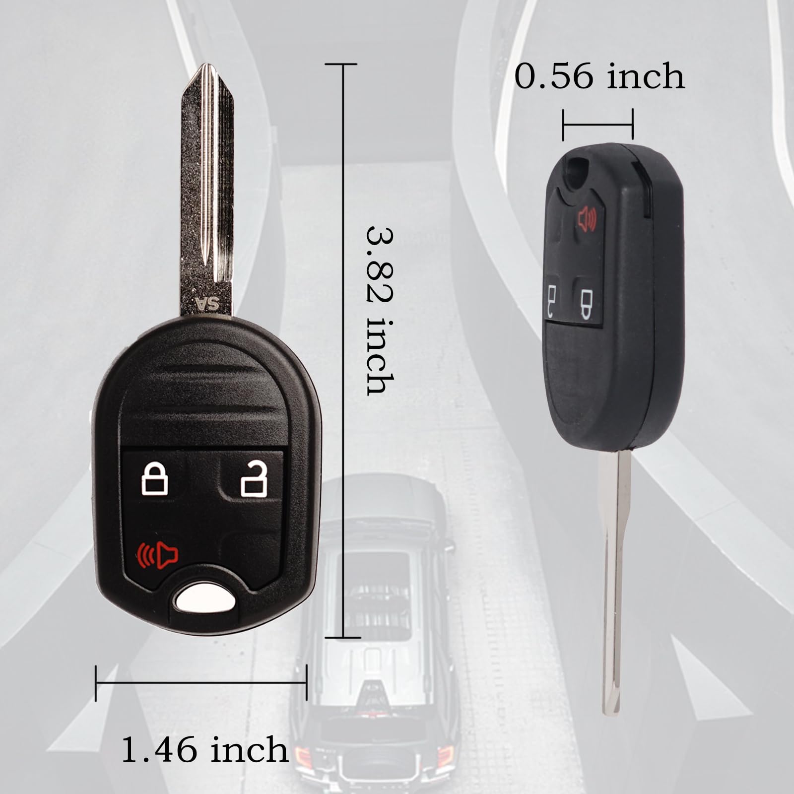 MechanMagic Mercury Monterey fob with battery included for quick replacement