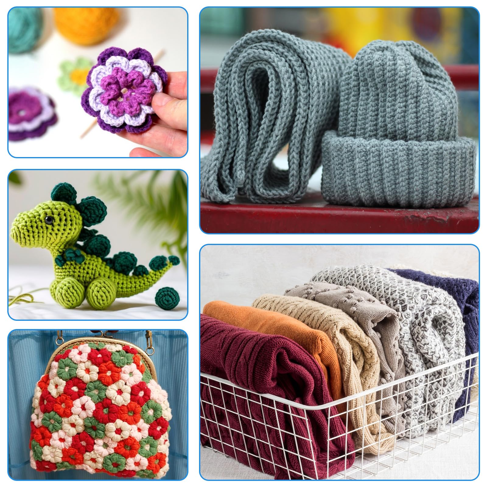 MECHEER portable crochet hook case keeping tools organized and protected.