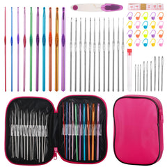 MECHEER crochet hook set with varied sizes for versatile projects.