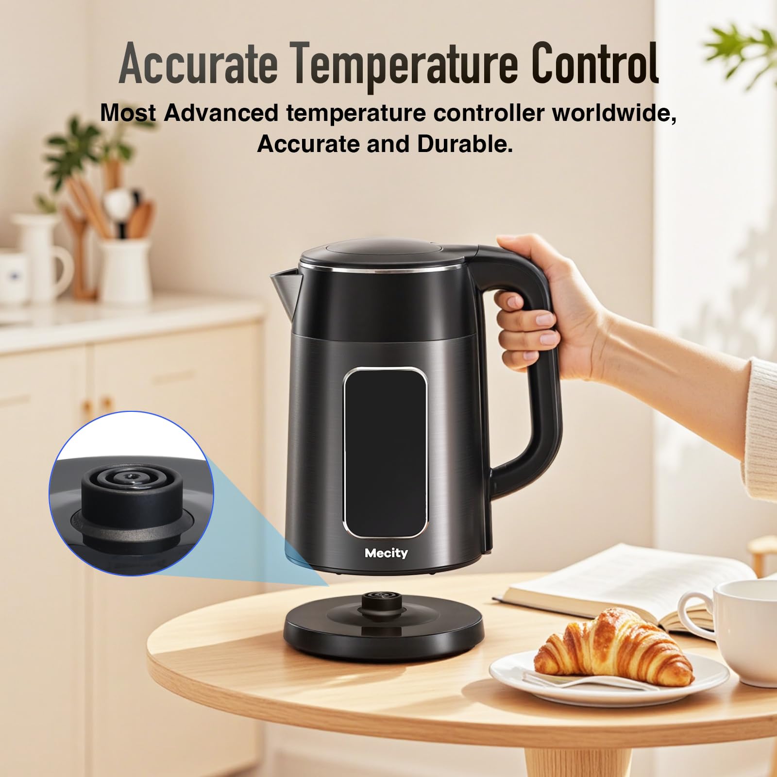 Mecity 1.7L auto shut-off for safe operation