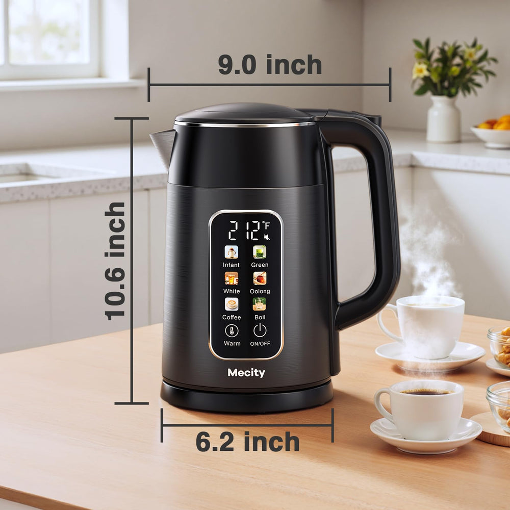 Mecity dark grey kettle suits modern kitchen aesthetics