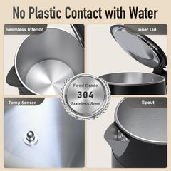Mecity 1.7L interior stainless steel with no plastic contact