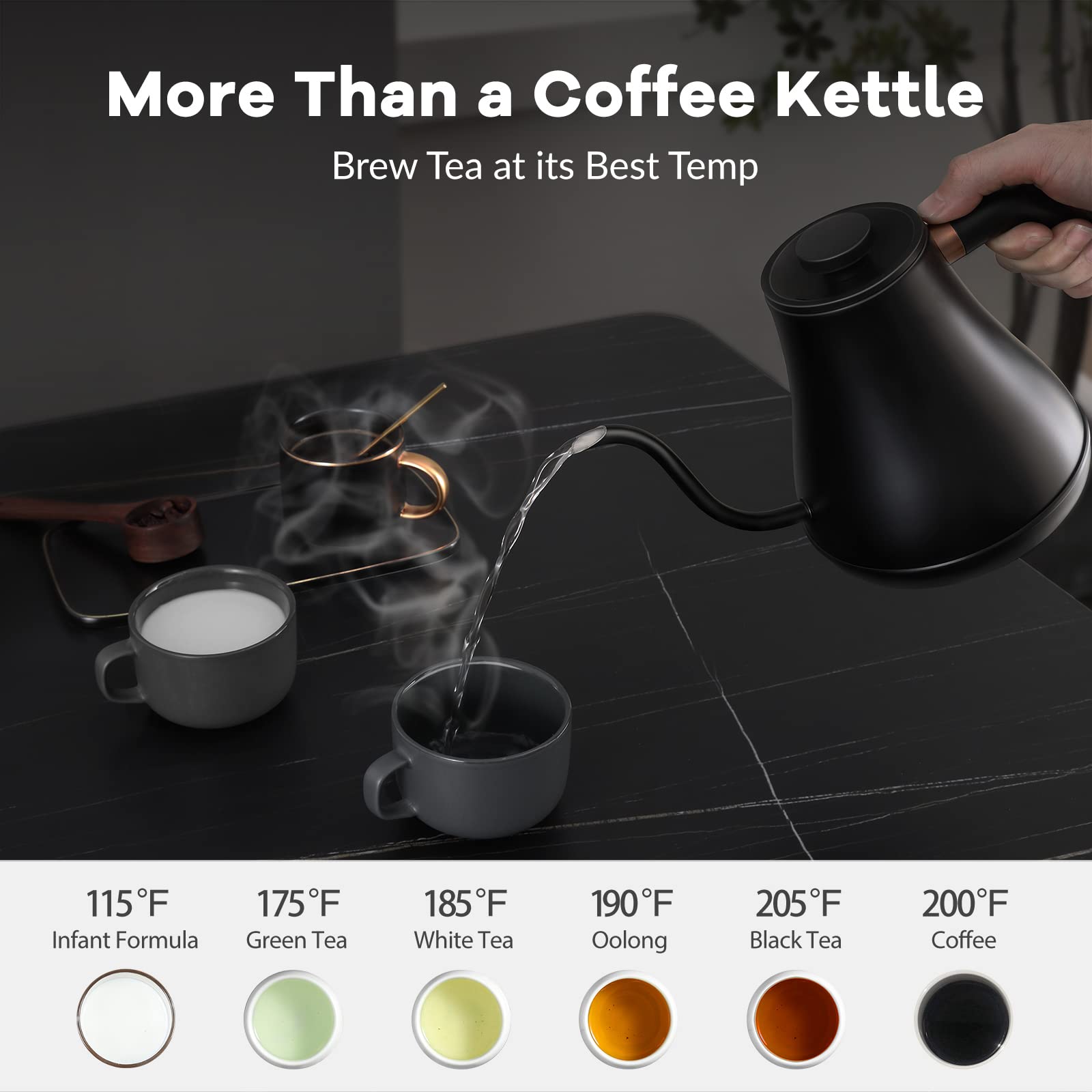 Mecity kettle auto shut-off feature for safe operation