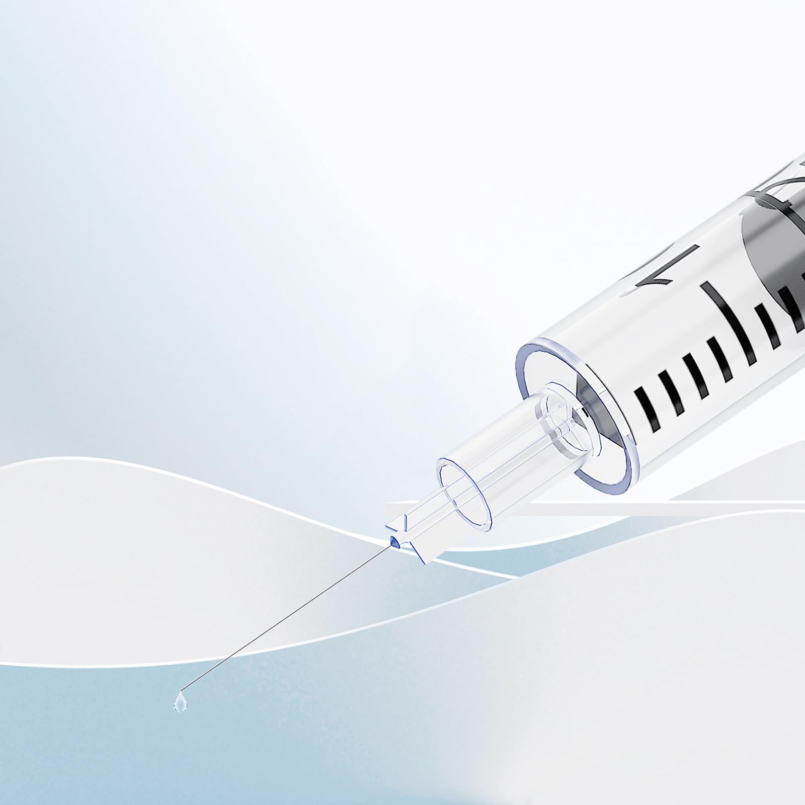 Leak-proof plunger seals to prevent spills with MED NEEDLE syringe