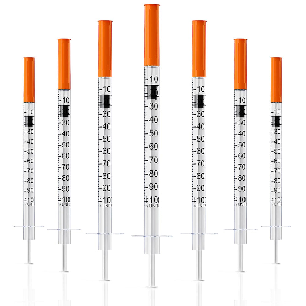 MED NEEDLE U-100 1mL syringe in blister pack for sterile handling and safety.