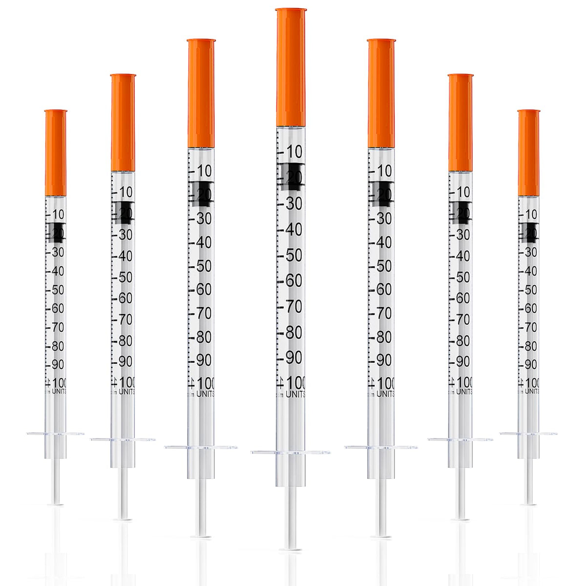 MED NEEDLE U-100 1mL syringe in blister pack for sterile handling and safety.