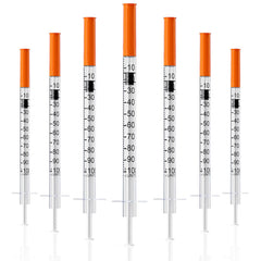 MED NEEDLE U-100 1mL syringe in blister pack for sterile handling and safety.