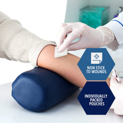 MED PRIDE 12-ply cotton gauze provides softness and reliable absorption.