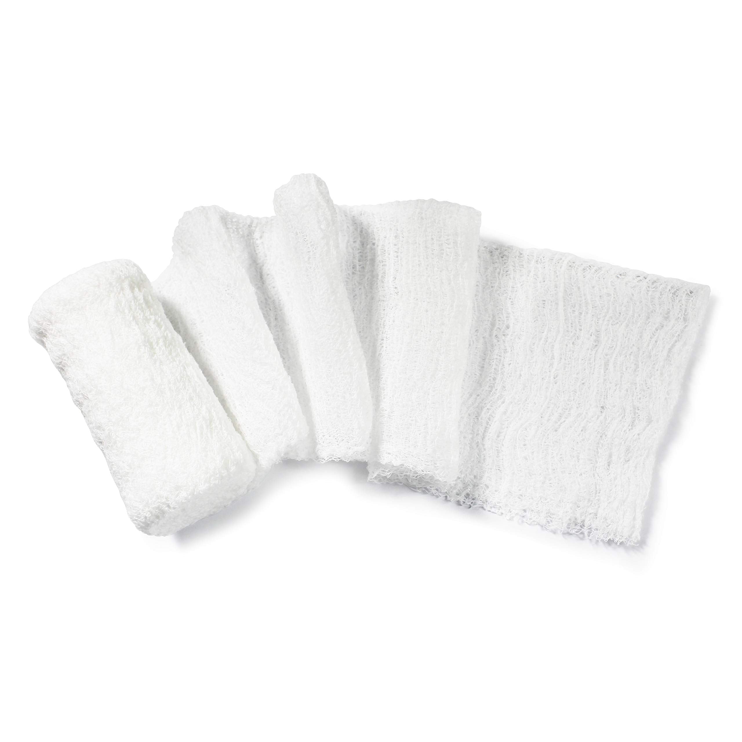 MED PRIDE 6-ply cotton gauze roll offers soft cushioning for wounds.