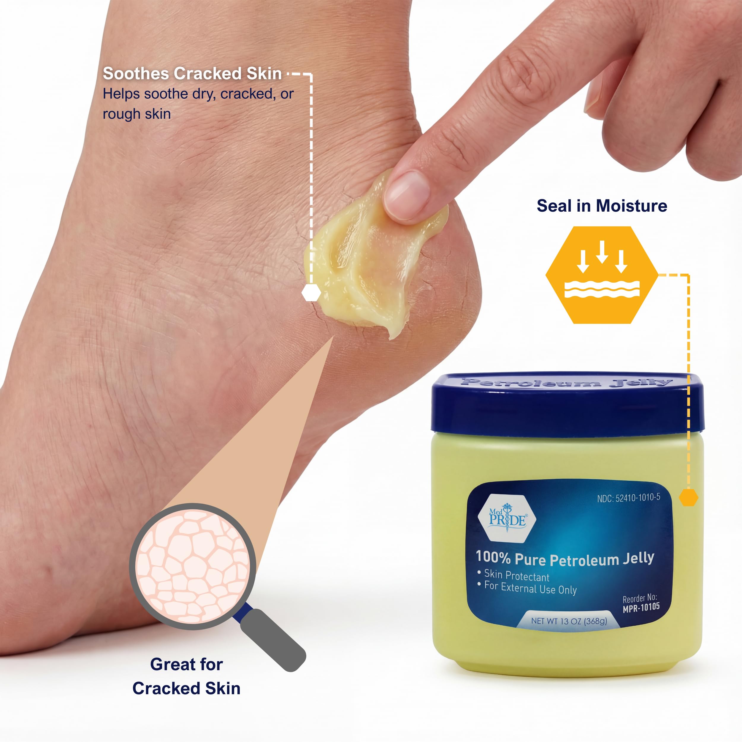 MED PRIDE after-bath moisture helps dry skin stay soft