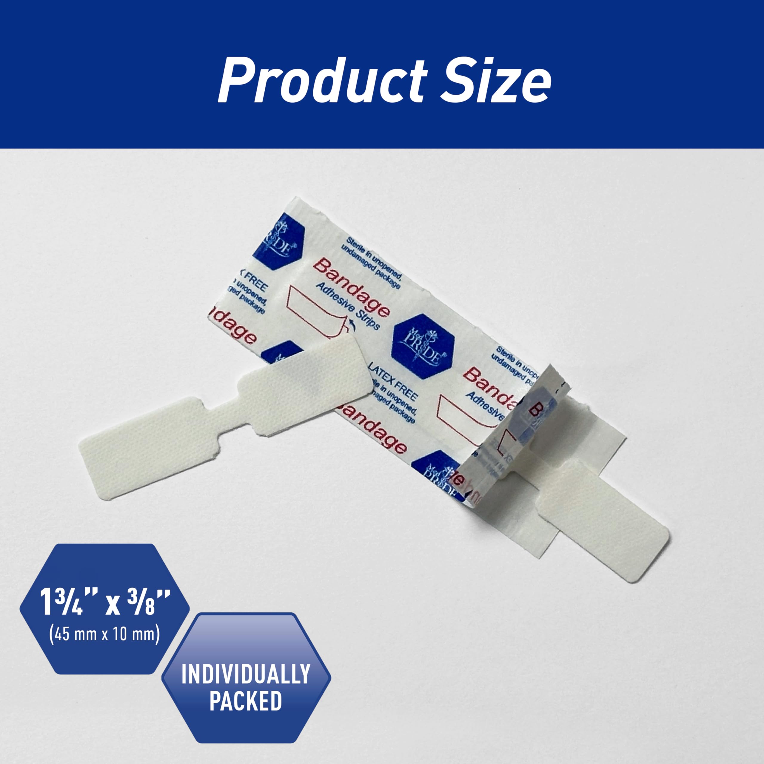 MED PRIDE butterfly closure strip individually wrapped highlights hygiene and readiness