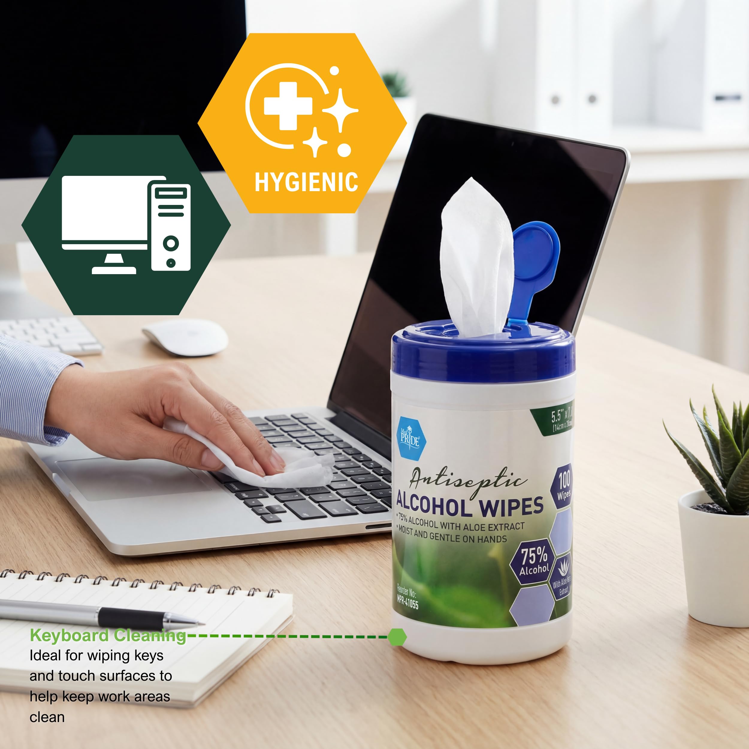 MED PRIDE disinfecting wipes for everyday surfaces and touchpoints