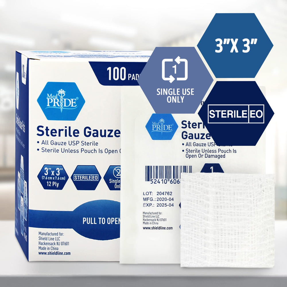 MED PRIDE dispenser box keeps gauze within reach for home first aid