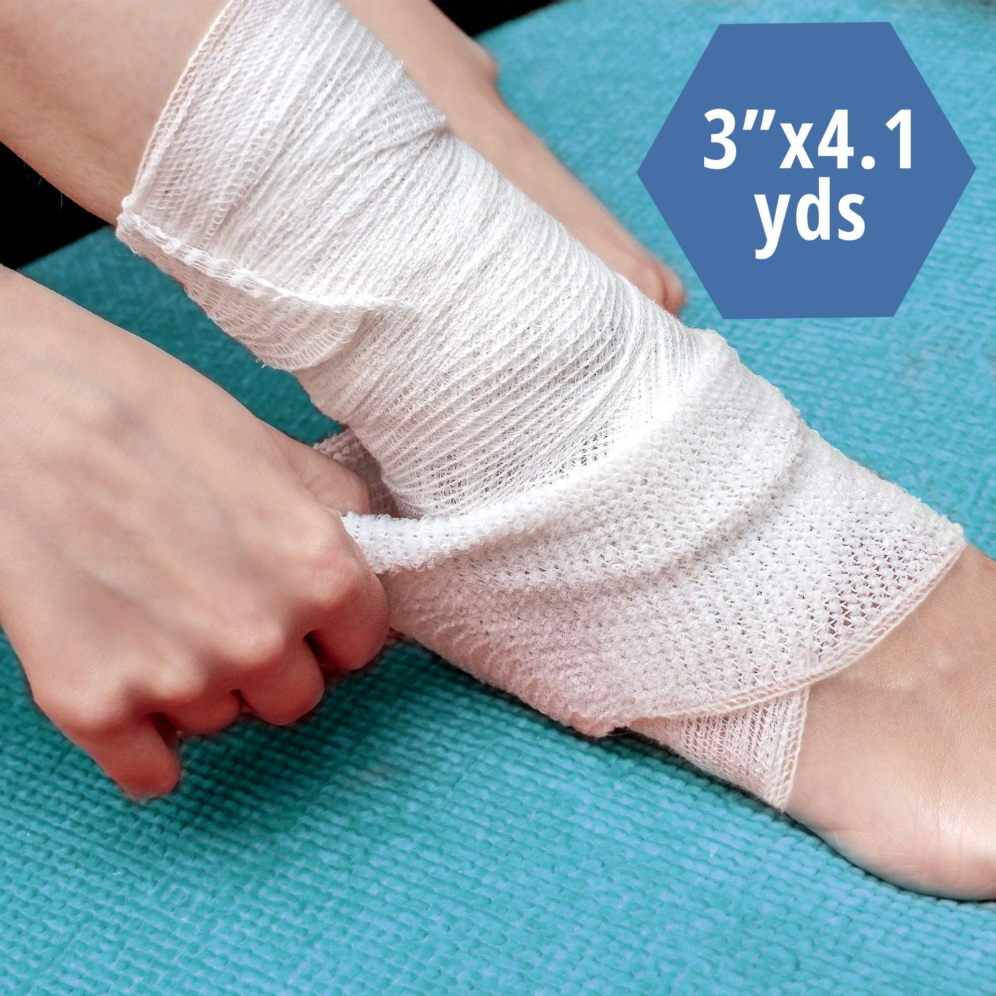 MED PRIDE disposable rolled dressing wrap ideal for home, gym, or travel