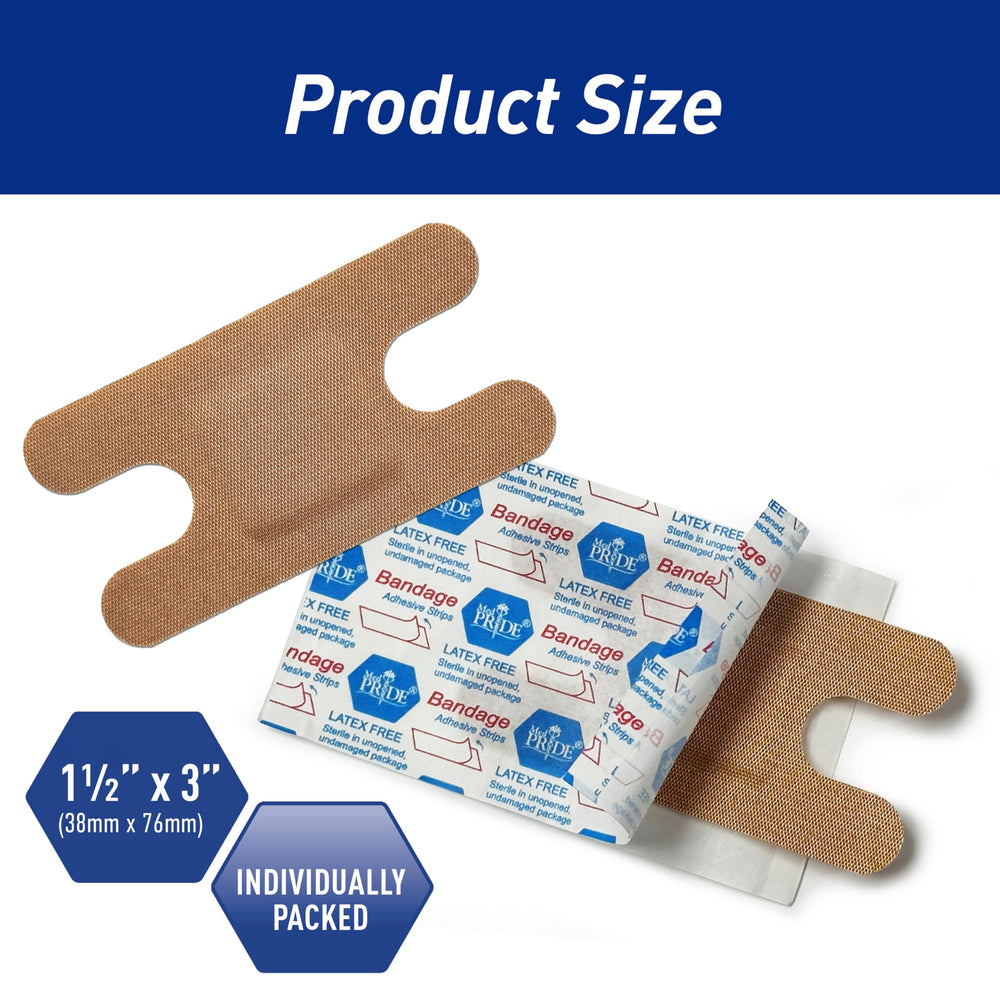 MED PRIDE fabric finger bandage with hypoallergenic adhesive for sensitive skin