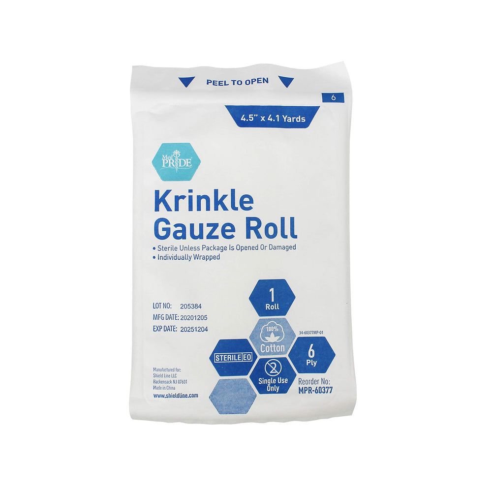 MED PRIDE hospital-grade absorbent gauze roll covers everyday emergencies.