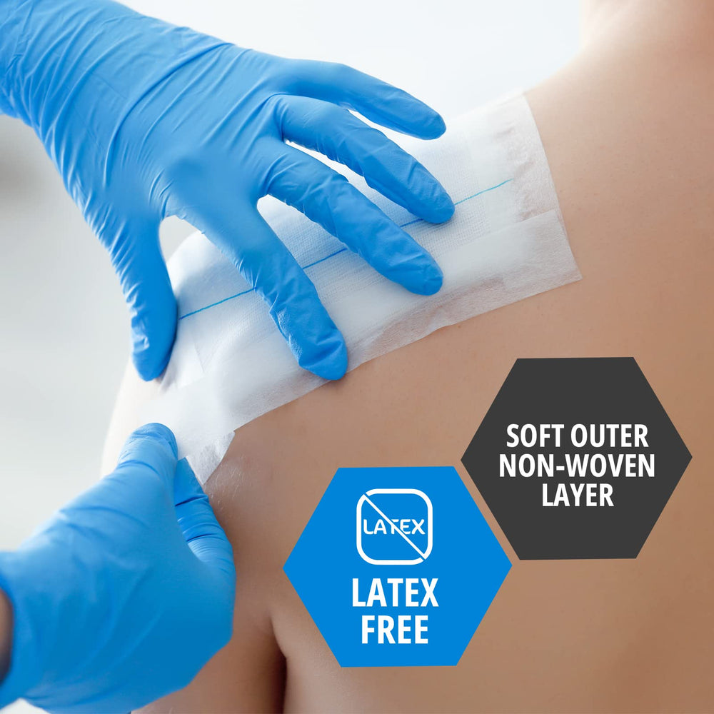 MED PRIDE latex-free non-adherent abdominal pad ideal for sensitive skin